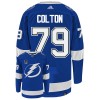 Tampa Bay Lightning Dresy Ross Colton 79 Adidas Stanley Cup 2022 Modrý Authentic - Pánské Tampa Bay Lightning Dresy Ross Colton 79 Adidas Stanley Cup 2022 Modrý Authentic - Pánské